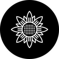 girasol vector icono estilo