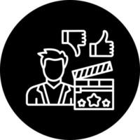 Film Critic Male Vector Icon Style