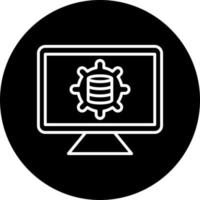 Data Management Platform Vector Icon Style