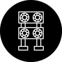 Mining Farm Vector Icon Style