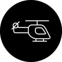 Helicopter Vector Icon Style