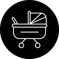 Stroller Vector Icon Style