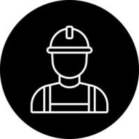 constructor masculino vector icono estilo