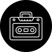 Cassette Player Vector Icon Style