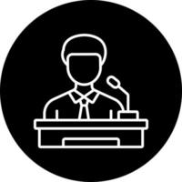 Assistant Minority Leade Vector Icon Style