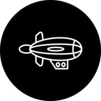 dirigible vector icono estilo
