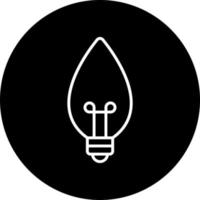 Candle Bulb Vector Icon Style