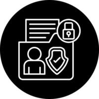 Sensitive Personal Data Vector Icon Style