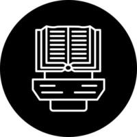 Book Display Vector Icon Style