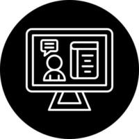 Live Lecture Vector Icon Style