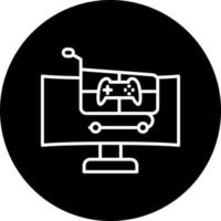 Online Game Store Market Vector Icon Style