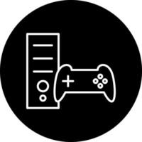 ordenador personal juego vector icono estilo