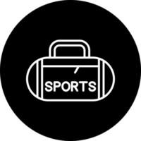 Sport Bag Vector Icon Style