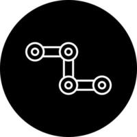 Cycle Chain Vector Icon Style