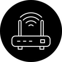 Wifi enrutador vector icono estilo