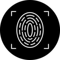 Fingerprint Scan Vector Icon Style