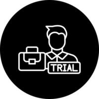 trabajo juicio vector icono estilo