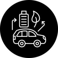 Hybrid Vehicle Vector Icon Style