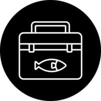 Fish Cooler Vector Icon Style