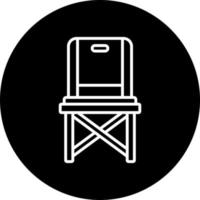 Fishing Chair Vector Icon Style