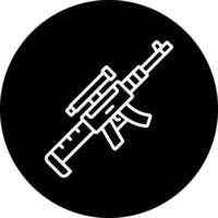 Sniper Rifle Vector Icon Style