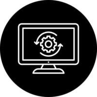 Upgrade Desktop Vector Icon Style