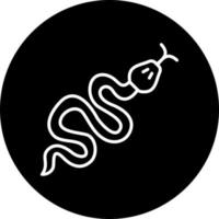 serpiente vector icono estilo