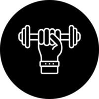 Weight Lifting Vector Icon Style