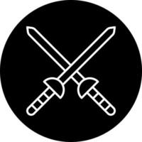 Fencing Sports Vector Icon Style