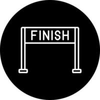 Finish Line Vector Icon Style