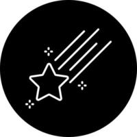 Falling Star Vector Icon Style