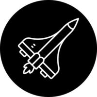 Space Shuttle Vector Icon Style