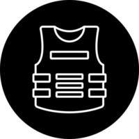 Bulletproof Vest Vector Icon Style