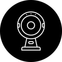 Round Webcam Vector Icon Style