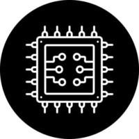 UPC procesador vector icono estilo