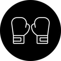 boxeo guantes vector icono estilo