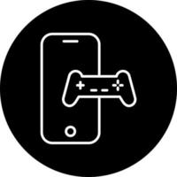 teléfono inteligente juego vector icono estilo