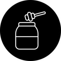 Honey Jar Vector Icon Style