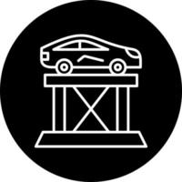 Car Lift Vector Icon Style