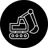 Backhoe Vector Icon Style