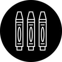 Pencil Crayon Vector Icon Style