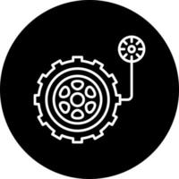 Tyre Pressure Vector Icon Style