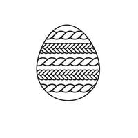 Easter Egg Coloring Rope Braid Pattern vector