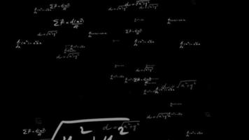 Seamless loop differential equation math formula text background teaching engineering video