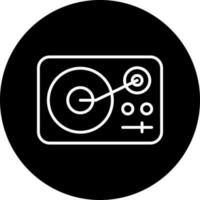 Turntable Vector Icon Style