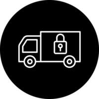 Locked Delivery Vector Icon Style