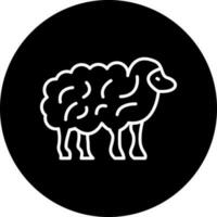 Sheep Vector Icon Style