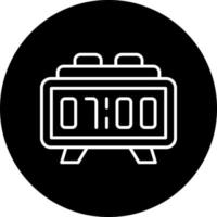 Digital Clock Vector Icon Style