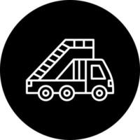 Ladder Truck Vector Icon Style