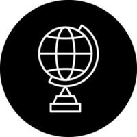 Globe Stand Vector Icon Style
